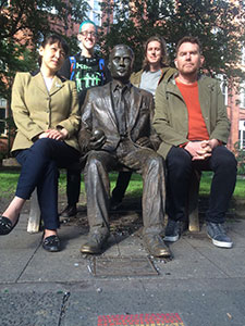 Pictured from Re-Dock sitting are: (l-r) Director Hwa Young Jung and Tim Brunsden, and standing (l-r) Alex Hewitt and Sam Meech