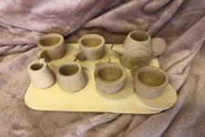 picture of wooden tea set
