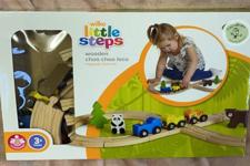 picture of the wooden choo choo loco train set
