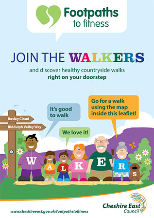 congleton footpaths to fitness walks leaflet