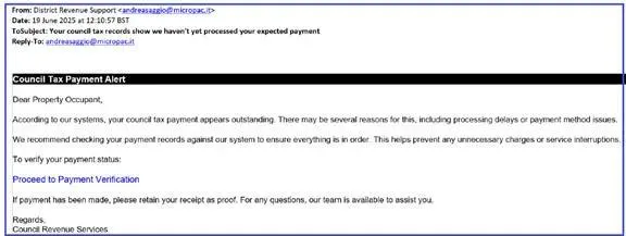 example of a scam email