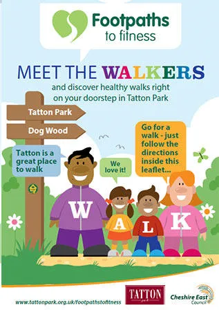 congleton footpaths to fitness walks leaflet
