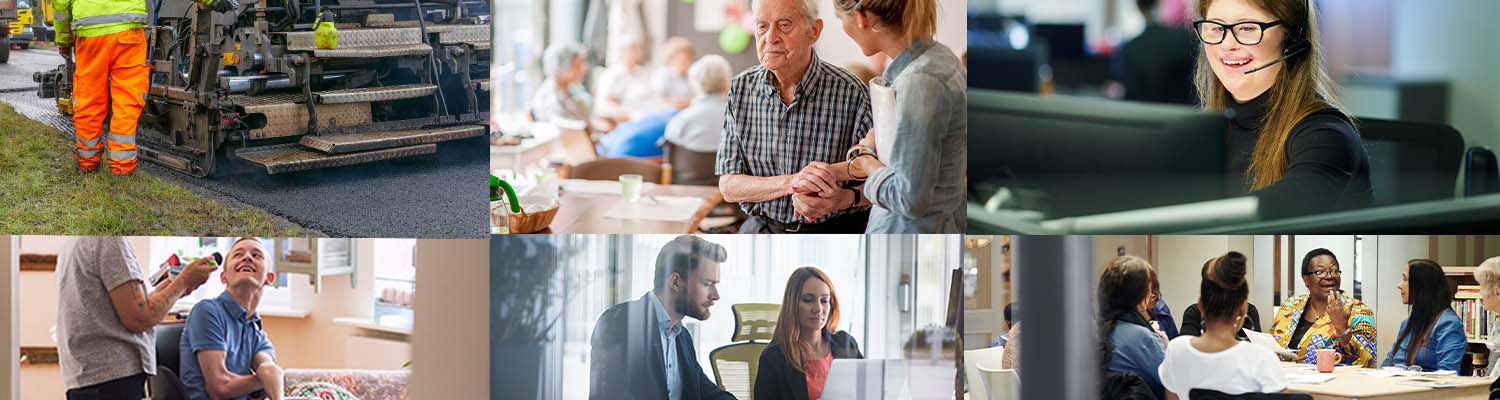 Various views of workers in Cheshire East