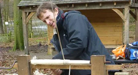 Bodging and green woodworking demonstration - Alderley Edge