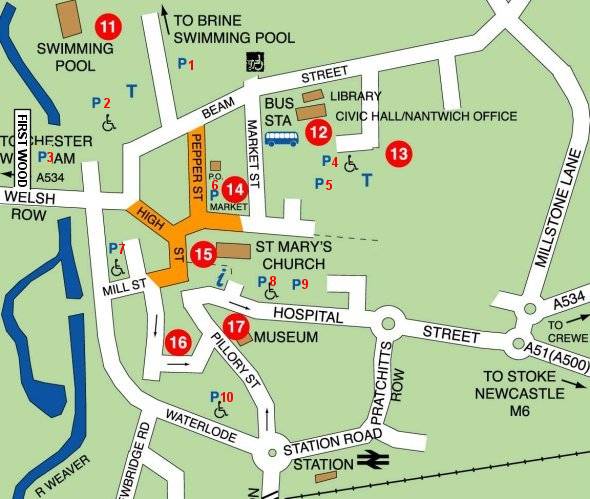 nantwich town car park locations