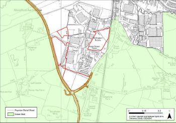 Access a larger version of Figure 15.61 Adlington Business Park extension site (PDF, 656KB) (Opens in a new window)