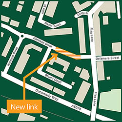 Flag Lane Link Road Map