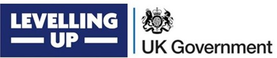 Levelling up and gov logo