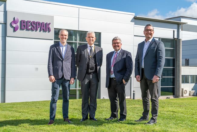 Chris Hirst &ndash; Bespak Chief Executive Officer, Cllr Michael Gorman &ndash; Deputy Leader, Cllr Nick Mannion &ndash; Leader of the Council, Darren Hodgkinson &ndash; Bespak Chief Operating Officer