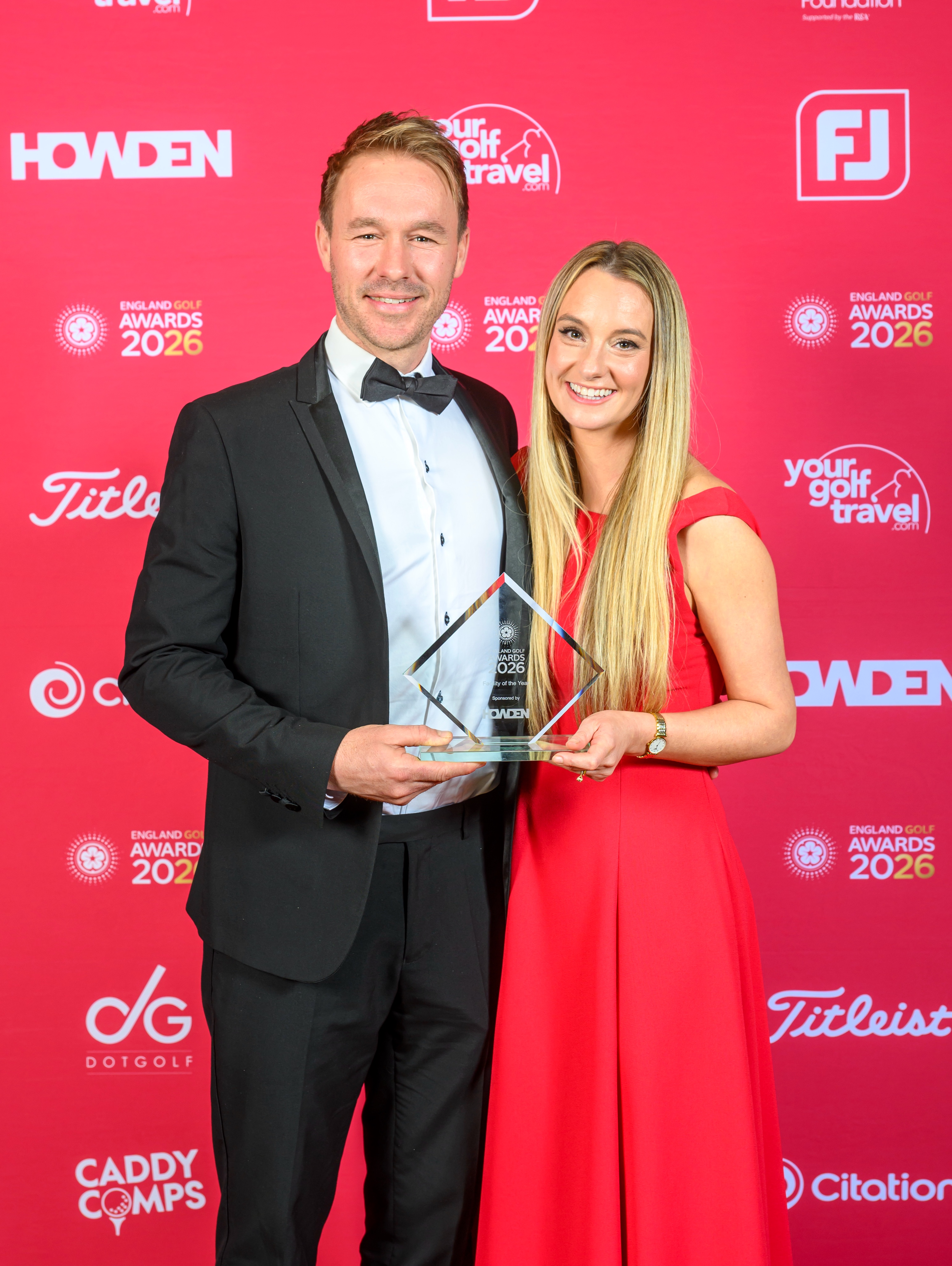James and Sophie Need winning an award