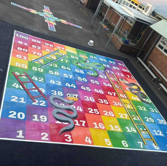 giant snakes and ladders