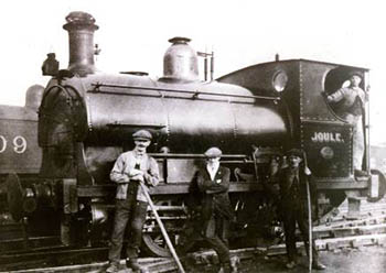 Old photo of railwaymen