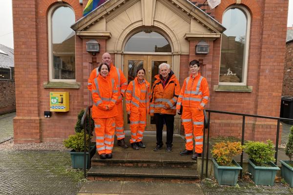 The Team helping out at the church