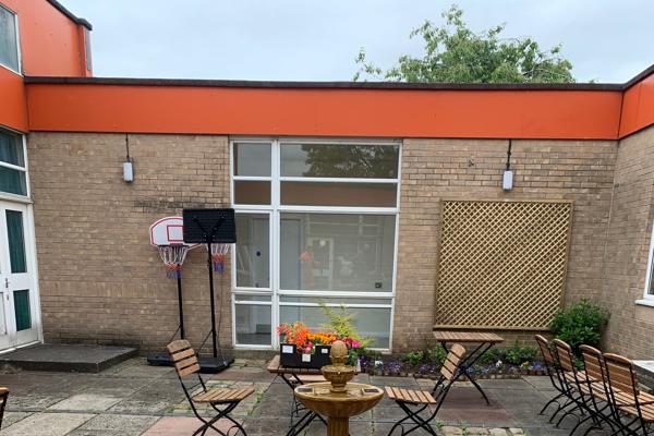 After the volunteers have finished