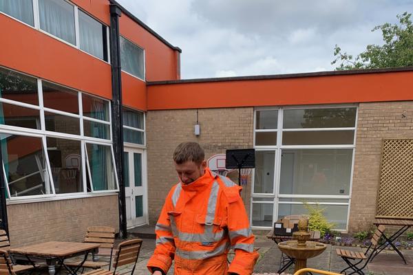 Volunteer helping out at Handforth Youth Project