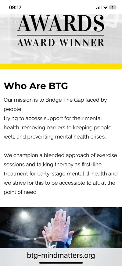 Bridging The Gap - Mental health charity