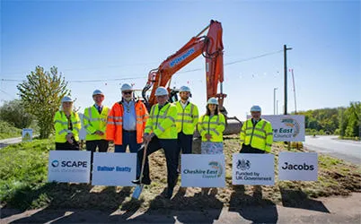 Mayor at Sod cutting ceremony