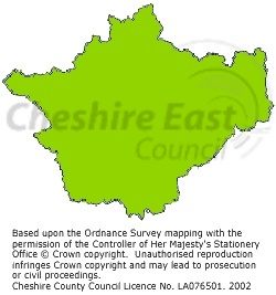 A map of Cheshire's boundaries 1974-1998 A map of Cheshire's boundaries 1974-1998