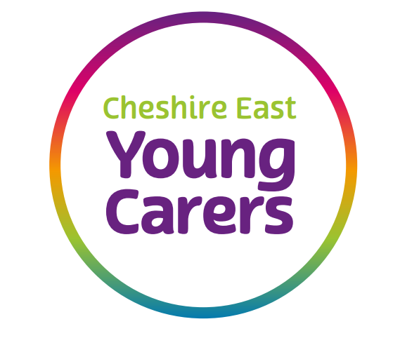 Circle logo with the text Cheshire East Young Carers
