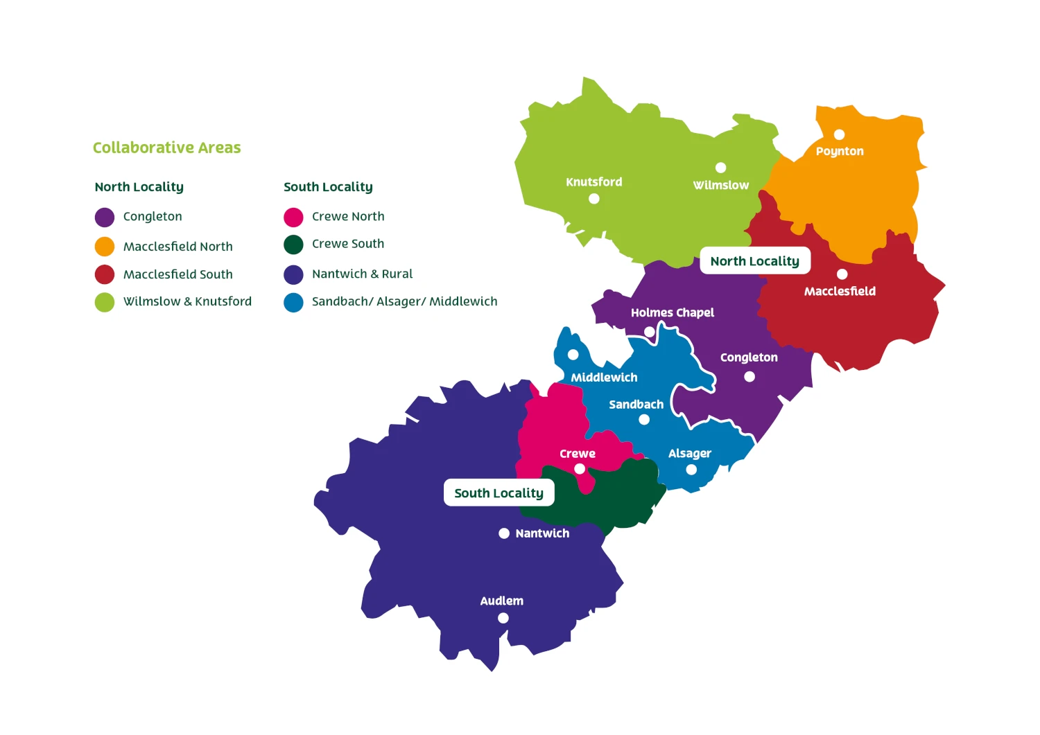 Family Hubs map