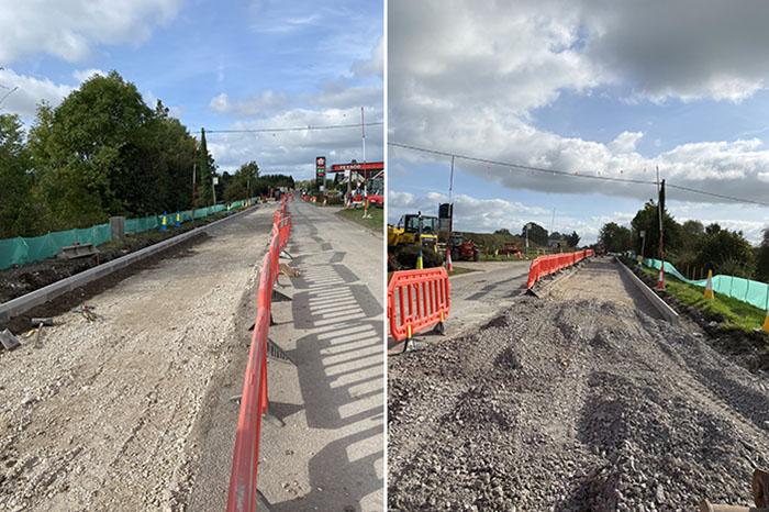 A51 Nantwich Rd 21 Oct 2021 current work 2