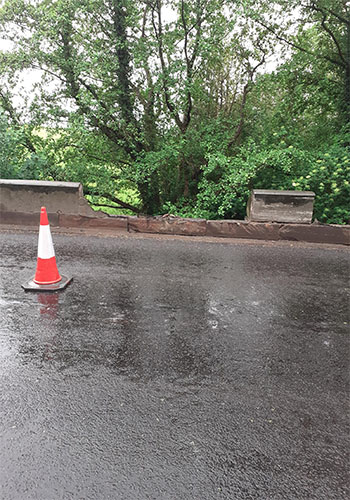 Image of damaged wall