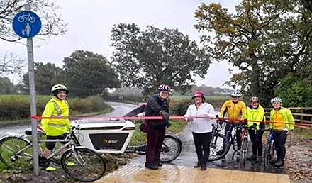 Alsager group of cyclists