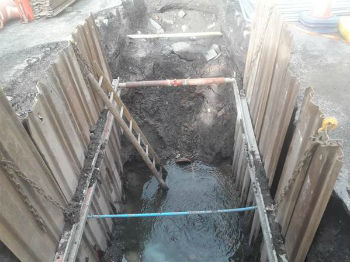 Hobson Street before repairs