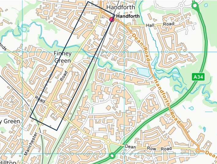Manchester road active travel scheme map