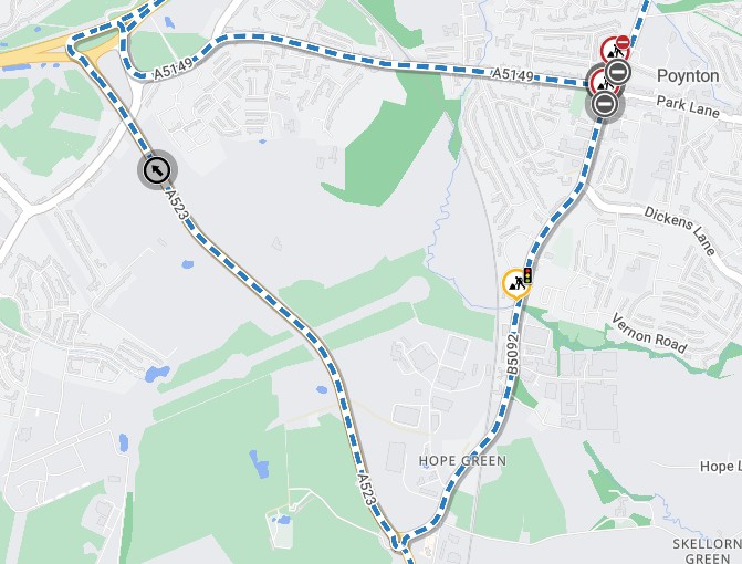 Diversion Route for London Road South