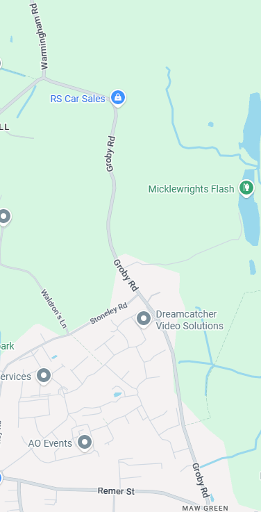 Groby Road Location Map