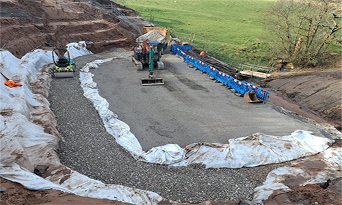 Stone has been compacted