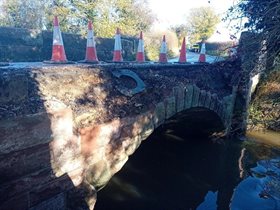 Waterless Bridge damage