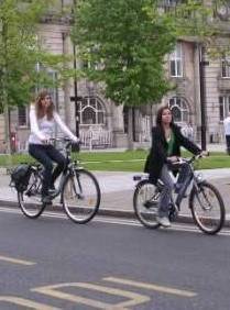 cyclists Riding