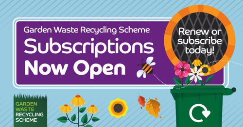 garden waste recycling scheme poster