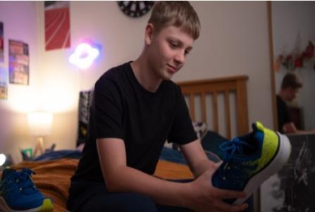 Young boy in foster care