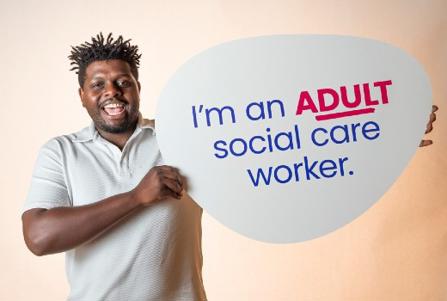 Young social care worker