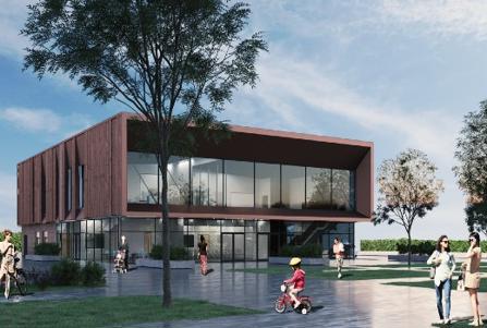 Artists impression of Crewe Archives Centre