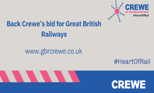 Back Crewe's bid for GBR HQ