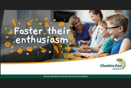 Three children doing an activity with a woman helping. Text reads 'Foster their enthusiasm'