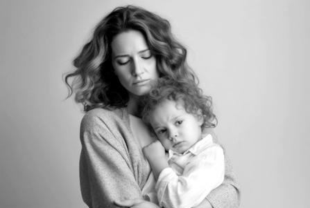 Mother and young child