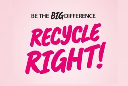 be the Big Difference and recycle right