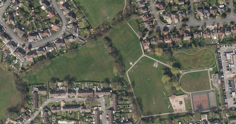 Handforth - Meriton Road Park aerial view