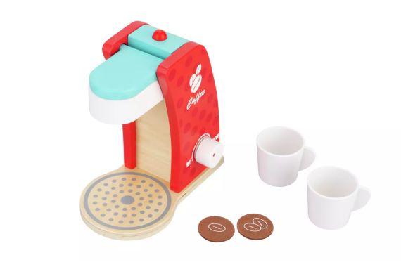 picture of wooden coffee machine