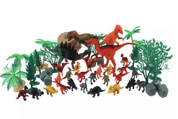 picture of bucket of dinosaurs