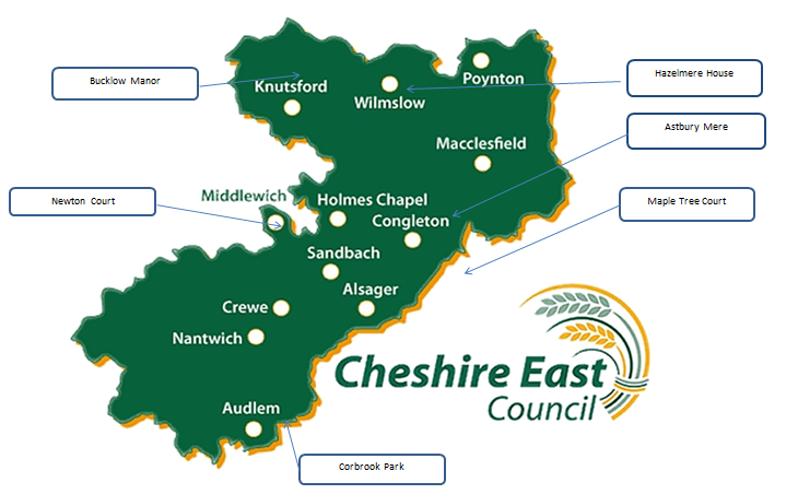 CE map of care homes