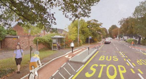 Active travel proposed scheme Wilmslow