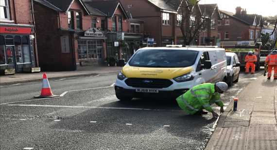 Alderley Edge traffic calming works