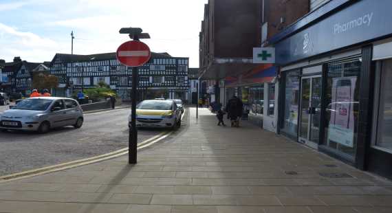 Beam Street Nantwich paving and public realm improvements