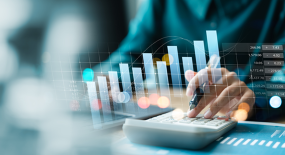 Calculator and bar charts
